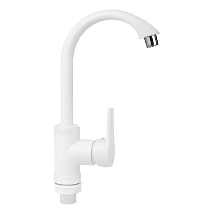 Canilla Cocina Plastico Monocomando En Caja Blanco Brillante