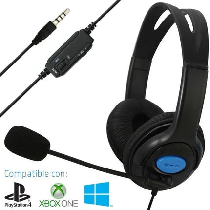 Auriculares Con Microfono Compatible Para  Ps4 Xbox One Pc