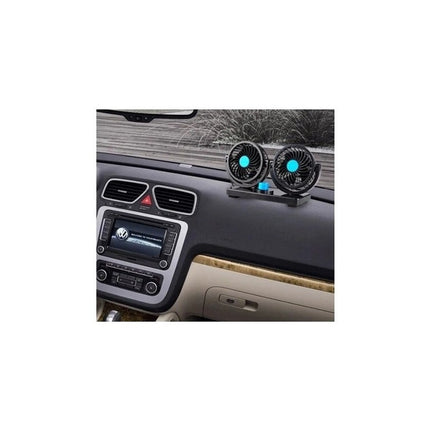 Ventilador Doble Para Auto Rotación De 360 Alta Calidad  N/a