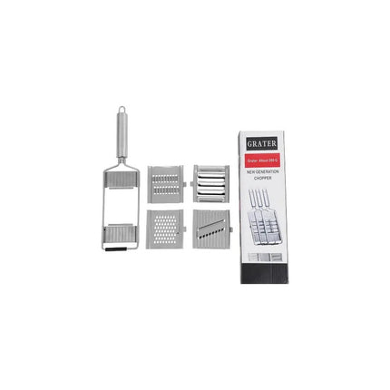 Rallador Acero Inoxidable Con Agarre 4 En 1
