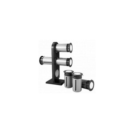 Especiero Magnetico X 6 C/soporte Plateado N/a