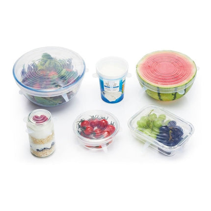 Tapas De Silicona Son Adaptables Y Reutilizables Set De 6