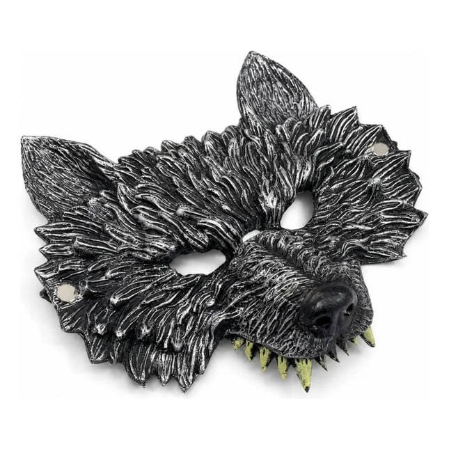 Máscara De Lobo Realista 25x20cm Cpt01259 Gris Oscuro