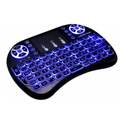 Teclado Wireless Ledstar Con Luz Led Rgb  Negro