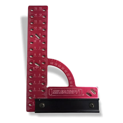 Escuadra De Precisión 150mm Carpintero Metrica Mc Rojo