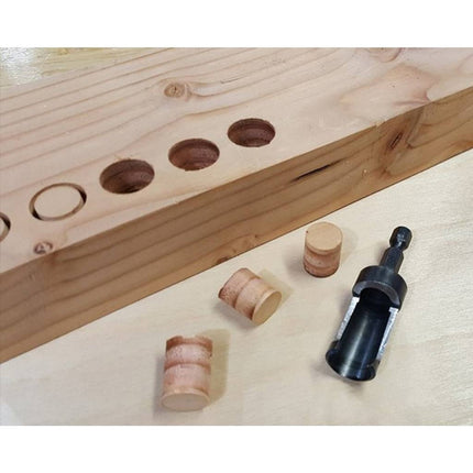 Set Sacabocado Tarugos De Madera Plugcutter Milescraft