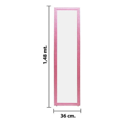 Espejo De Pie Decoracion Living Dormitorio Hogar Rosado