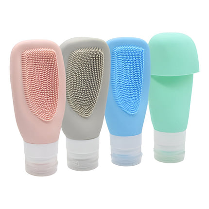 Recipientes De Silicona Con Cepillo Para Viaje X4 Chw03156 Varios
