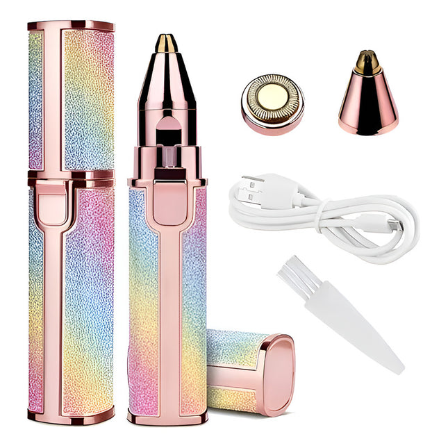 Depilador Facial Cejas Y Bello Corporal Portatil 2 En 1 Usb Multicolor