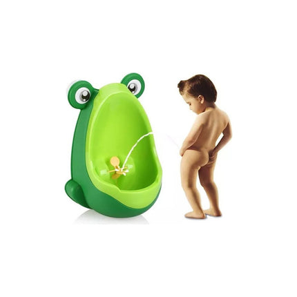 Pelela Orinal Infatil Con Forma Rana Verde Oscuro