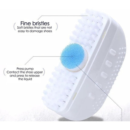 Cepillo Limpiador De Calzado  Potente  Limpiador  2 En 1 Blanco