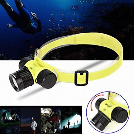 Linterna Minero Sumergible Para Buceo  Agua Verde