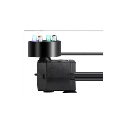 Motor Bomba Para Fuentes De Agua Y Luz Led Multicolor  Negro