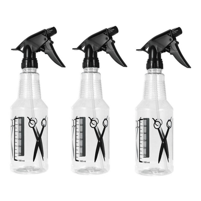 Botella Rociador X3  Gatillo Pulverizador Alcohol Limpieza