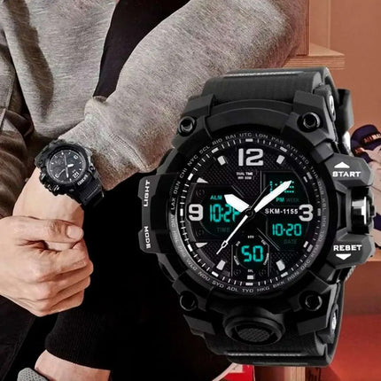 Reloj Pulsera Sport Deportivo Analogico Negro Negro