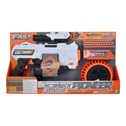 Pistola Ametralladora A Pilas Con Lanzadores Ty363237 Blanco