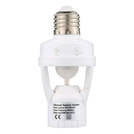 Porta Lampara Con Sensor Movimiento