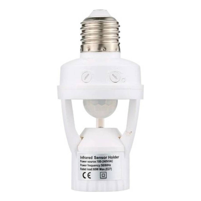 Porta Lampara Con Sensor Movimiento