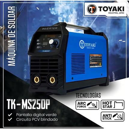 Máquina De Soldar 250amp Inverter Toyaki Japón Tkms250p Azul Marino