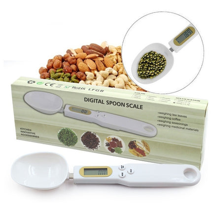 Balanza Cuchara Digital 0.01 A 500g A Pilas Blanco