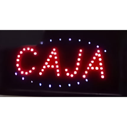 Cartel Led Caja Para Comercio Dz10 Negro