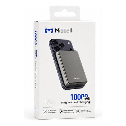 Powerbank Miccell Magnetico Magsafe 20w P31s Pd 10000mah Gris