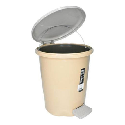 Papelera Plástica Beige 12l X