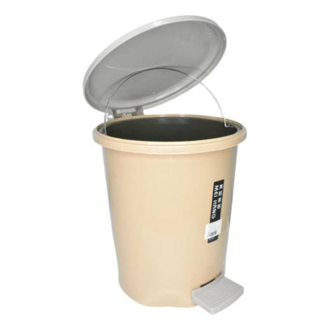 Papelera Plástica Beige 12l X