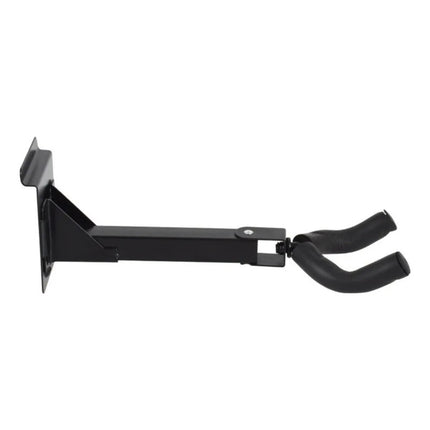 Soporte De Guitarra Bajo Pared Largo Panel Ranurado Negro