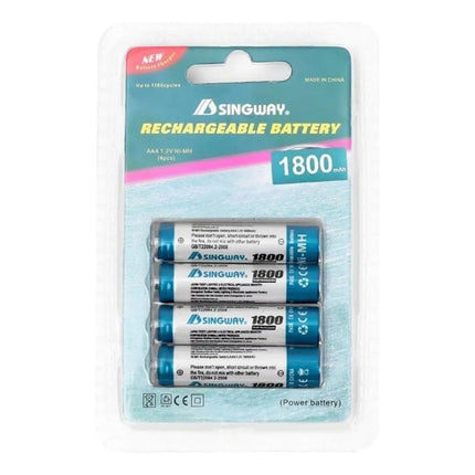 Pilas Aaa Recargables Blister 4  1800 Mha Excelente Calidad