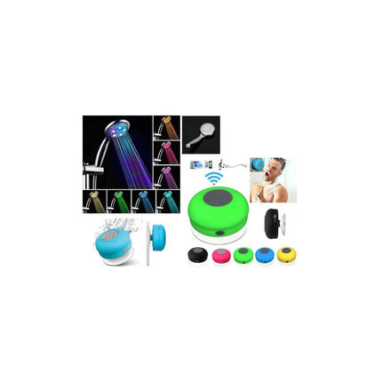 Duchero  Led Multicolor + Parlante Para Ducha