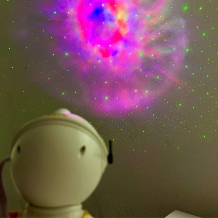Astronauta Sentado Proyector Nebulosa Blanco