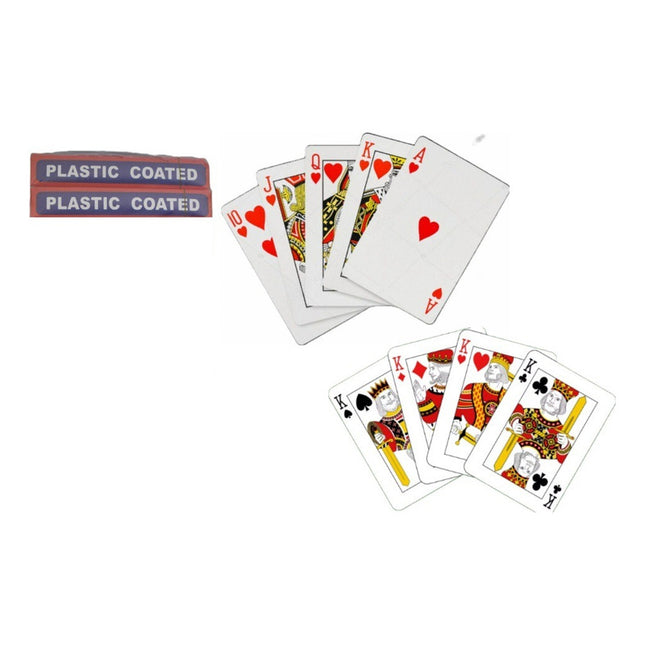 Cartas De Poker Mazo Naipes X2 Rojo Y Negro