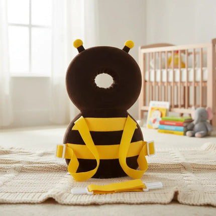 Mochila Anticaídas Para Bebé Protector Acolchado Amarillo