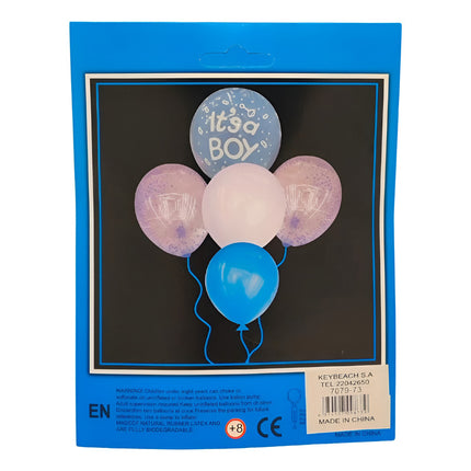 Set De Globo Baby Shower X5 Con Confeti