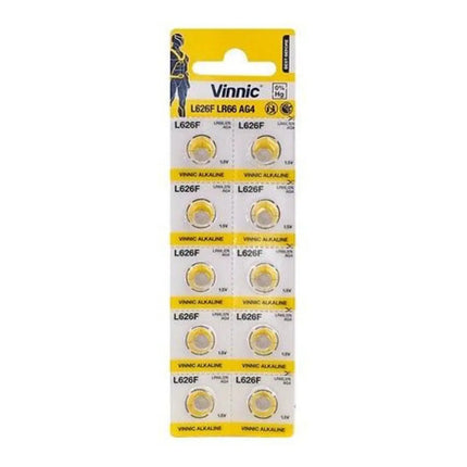 Pila De Reloj X10 L626f Lr66 Ag4 (jtbat022)