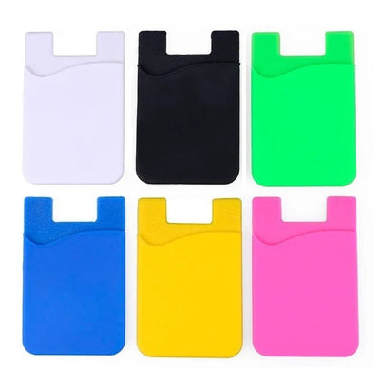 Silicona Porta Tarjetas Ci Billetera Monedero Para Celulares Varios