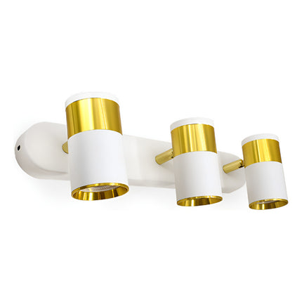Aplique 3 Luces Blanco Dorado Pared-techo Lh-3533 Blanco Y Dorado
