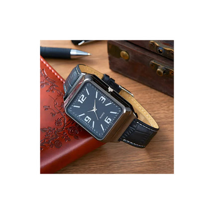 Reloj De Pulsera Hombre  Recargable Con Encendedor Negro