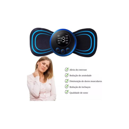 Mini Masajeador Recargable Estimulador  Azul
