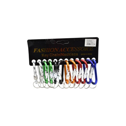 Ganchos De Aluminio Para Llaveros 7.5cm X12 Ke9030 Varios