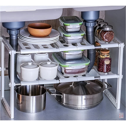 Estante Organizador Bajo Fregadero Sobre Mesada 2 Niveles