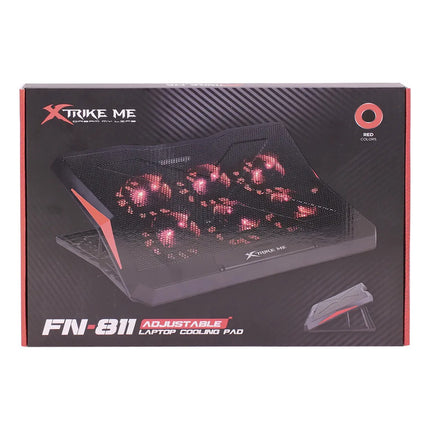 Bandeja Cooler Gamer Xtrike Me Fn-811 6 Ven Negro Negro Rojo