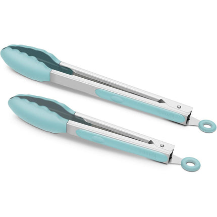 Pinzas De Metal Con Silicona Para Alimentos Acero Inox  X2