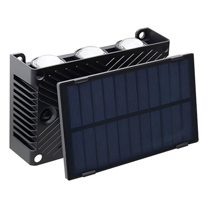 Foco Led Solar Exterior Con Sensor Batería: 600 Mah  Blanco Frío Blanco Frío