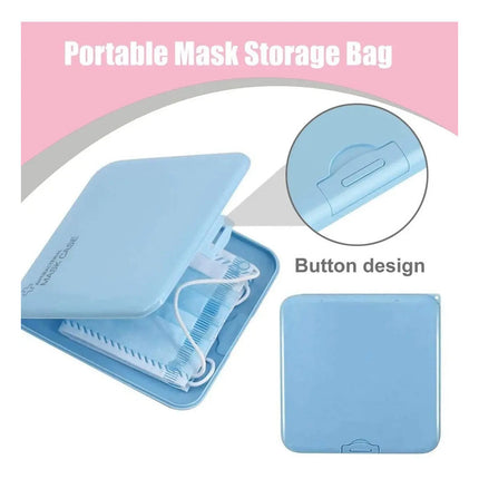 Estuche Plástico Porta Tapabocas - Guarda Tapabocas 11x11cm Varios