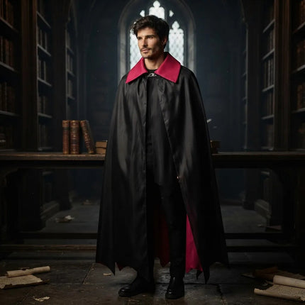 Capa De Drácula Para Adultos Negro