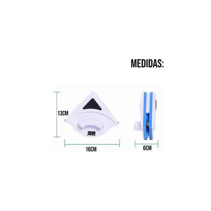 Limpia Vidrios Magnetico Triangular Limpia Ventanas  N/a