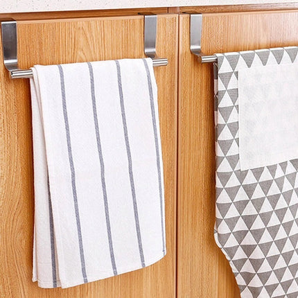 Colgador Para Puerta Toallero Cocina Baño Grande Gris