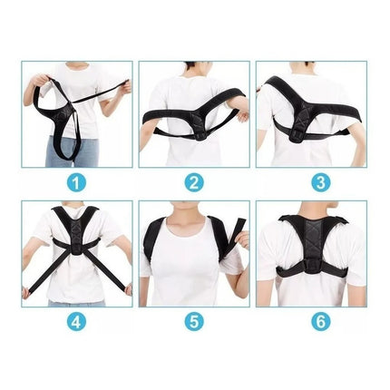 Corrector De Postura Ajustable Espalda Y Hombros